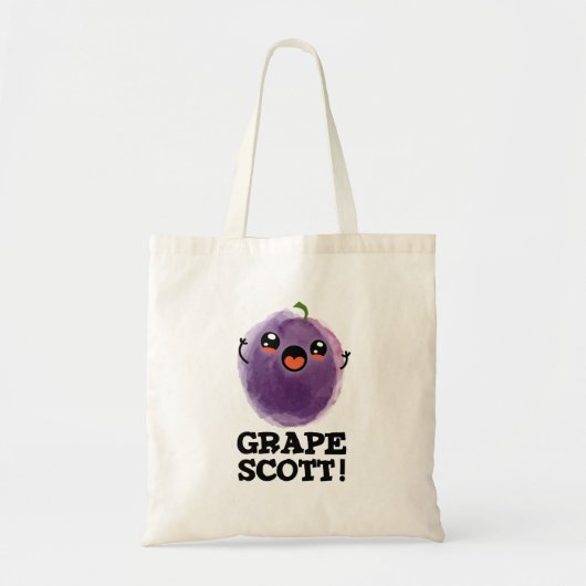 Druif Scott Grappig Fruit Grape Pun Tote Bag (Voorkant)