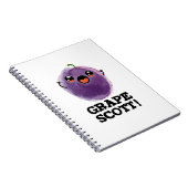 Druif Scott Grappige Fruit Druif Woordspeling Notitieboek (Rechterzijde)