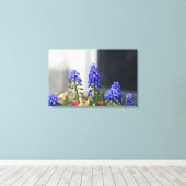 druifhyacint canvas afdruk (Insitu (Houten vloer))
