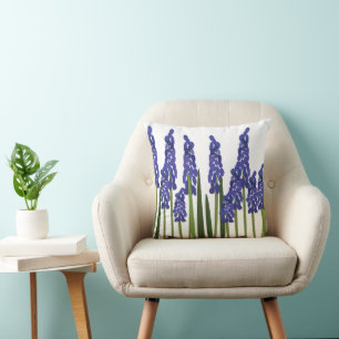 Druifhyacint Paars Blauw Bloem Bloemrijk Kussen