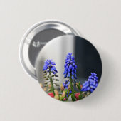 druifhyacint ronde button 5,7 cm (Voorkant /achterkant)