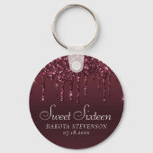 Druipende Chic Glitters | Lavendel Paarse Shower Sleutelhanger (Voorkant)
