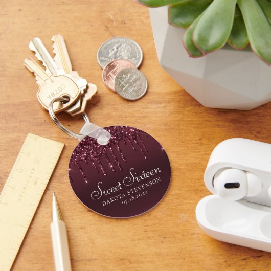 Druipende Chic Glitters | Lavendel Paarse Shower Sleutelhanger (Bureau)