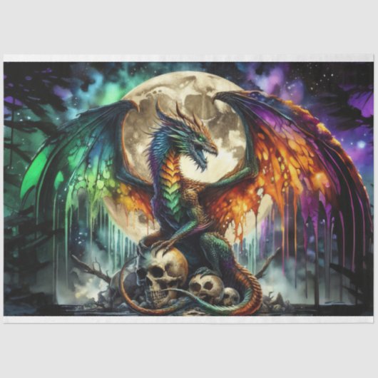 druipende draak tissuepapier (Voorkant)