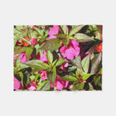 Druipende Lisa Roze en Groen Fleece Deken (Voorkant (Horizontaal))
