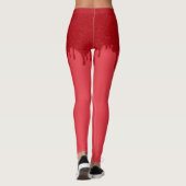 Druipende Tomaat Rode Event Leggings – Aanpasbaar (Achterkant)