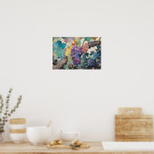 Druiven aan de wijnstok poster (Keuken)