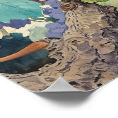 Druiven aan de wijnstok poster (Hoek)