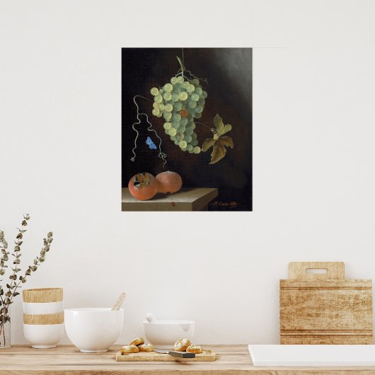 Druiven - Adriaen van Ostade Fine Art Poster (Keuken)