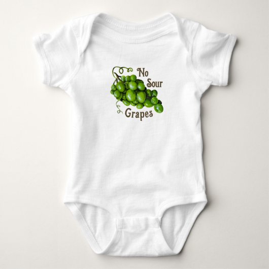 Druiven Baby Bodysuit One-Piece (Voorkant)