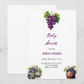 DRUIVEN BABYSHOWER UITNODIGING (Voorkant / Achterkant)