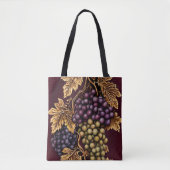 Druiven batik patroon tote bag (Voorkant)