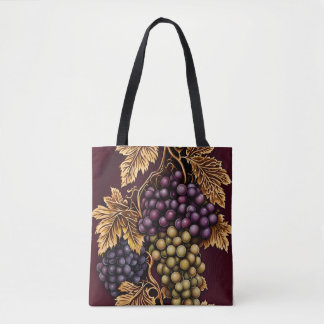 Druiven batik patroon tote bag
