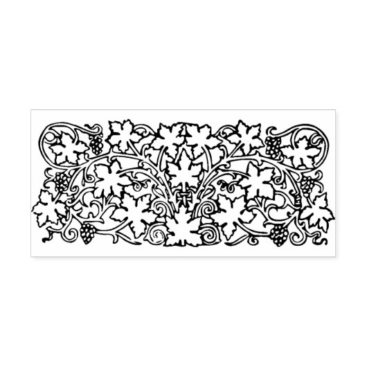 druiven bladeren wijnstokken kunst stempel (Afrduk)