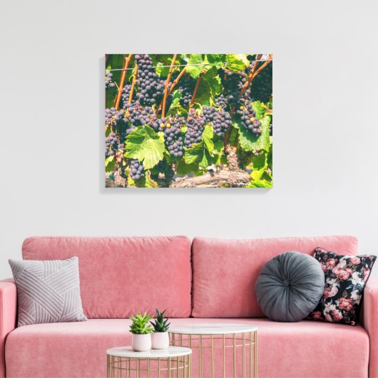Druiven Canvas Afdruk (Insitu (Woonkamer))