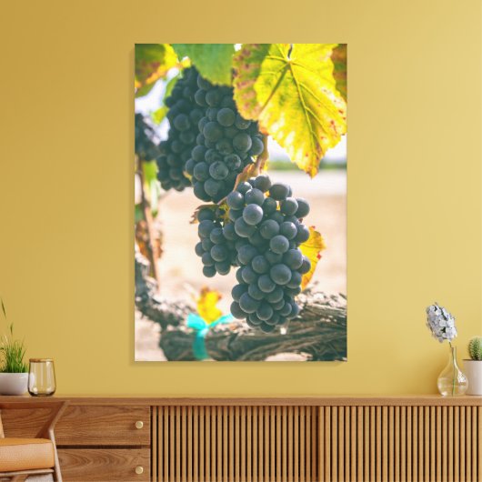 Druiven Canvas Afdruk (Insitu (Woonkamer))