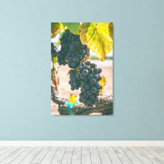 Druiven Canvas Afdruk (Insitu (Houten vloer))