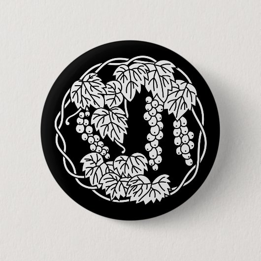 Druiven cirkel ronde button 5,7 cm (Voorkant)