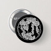 Druiven cirkel ronde button 5,7 cm (Voorkant /achterkant)
