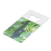 druiven creditkaart flessenopener (Voorkant Gekanteld)