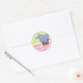 Druiven Cupcake Dank u Verjaardagsfeestgeschenk La Ronde Sticker (Envelop)