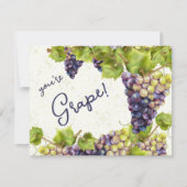 Druiven dank u notitiekaartje (Voorkant)