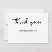 Druiven dank u notitiekaartje (Achterkant)