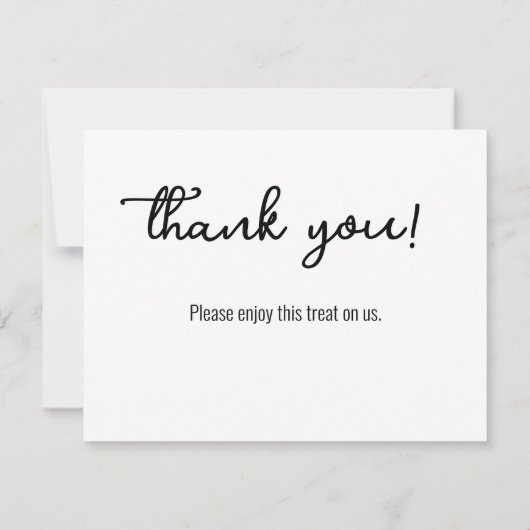 Druiven dank u notitiekaartje (Achterkant)