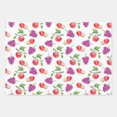 Druiven en Appels Fruit Liefhebber Inpakpapier Vel (Voorkant 3)