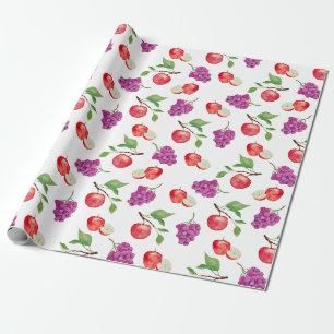 Druiven en Appels Fruitliefhebber Cadeaupapier