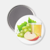 Druiven- en appelsap magneet (Voorkant / Achterkant)