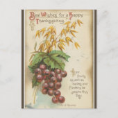  druiven en bladeren Thanksgiving Briefkaart (Voorkant)