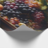 Druiven en Fruit Stilleven Schilderen Cadeaupapier (Hoek)