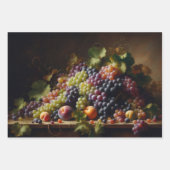 Druiven en Fruit Stilleven Schilderen Decoupage Inpakpapier Vel (Voorkant 3)