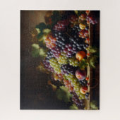Druiven en Fruit Stilleven Schilderen Legpuzzel (Verticaal)