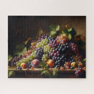 Druiven en Fruit Stilleven Schilderen Legpuzzel