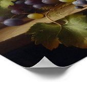 Druiven en Fruit Stilleven Schilderen Poster (Hoek)
