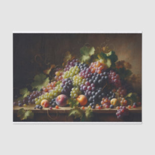 Druiven en Fruit Stilleven Schildering Decoupage Tissuepapier