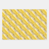 Druiven en kaas - gastronomisch patroon inpakpapier vel (Voorkant 3)