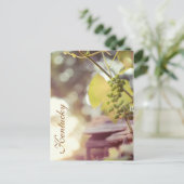 Druiven en vogelhuizen van JerseyFawn Briefkaart (Staand voorkant)