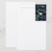 Druiven en wijnbanketbakkerswaren briefpapier (Voorkant / Achterkant)
