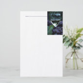 Druiven en wijnbanketbakkerswaren briefpapier (Staand voorkant)