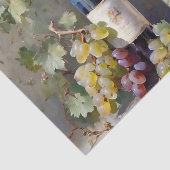 Druiven en Wijnflessen Waterverf Decoupage Tissuepapier (Detail)