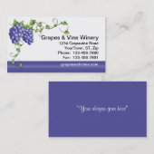 Druiven en wijngaarden Visitekaartje (Voorkant / Achterkant)