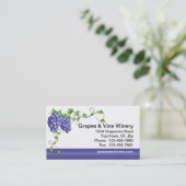 Druiven en wijngaarden Visitekaartje (Staand voorkant)