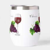 Druiven en Wijnglas Gepersonaliseerd (Rechts)