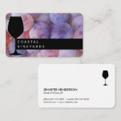 Druiven en wijnglas Sommelier Visitekaartje (Voorkant / Achterkant)