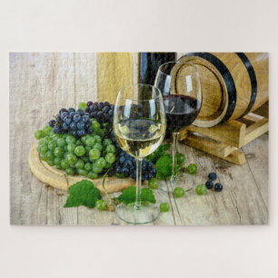 druiven en wijnpuzzel legpuzzel