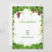 Druiven en wijnstokken kaart (Voorkant)