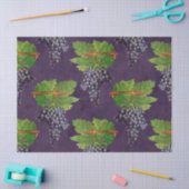 druiven en wijnstokken op de Paars ontkoppeling Tissuepapier (Craft)